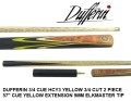 DUFFERIN 34 CUE YELLOW  YELLOW EXTENSION 9MM ELKMASTER TIP